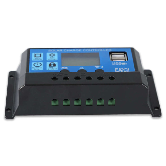 EASUN 10A-60A 12V/24V PWM Solar Charge Controller