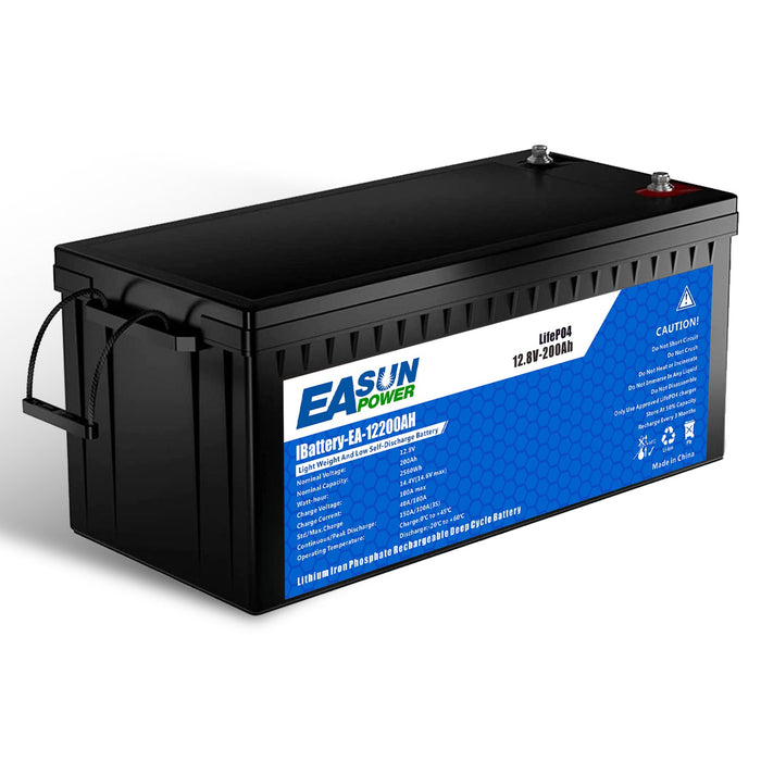 [0% Vat] Easun Power 12.8V 200AH LiFePO4 Battery Pack Grand