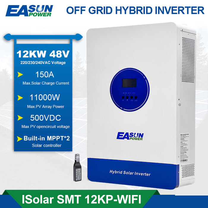EASUN 11000W Off Grid inverter 150A Double MPPT Charger  BMS with WIFI