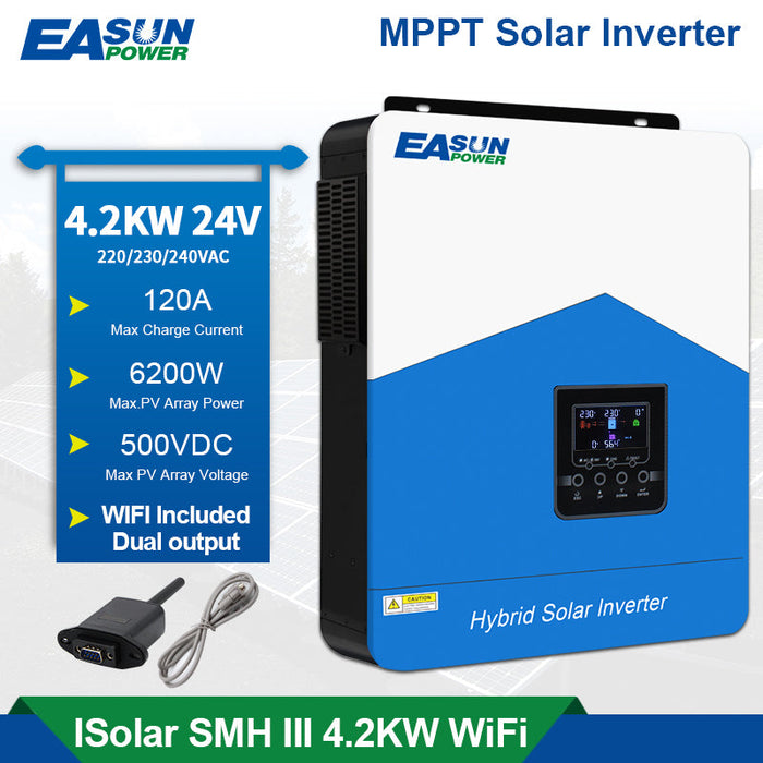 Easun Power 4.2KW Solar Inverter 110A MPPT Solar Charge Controller  With Wifi