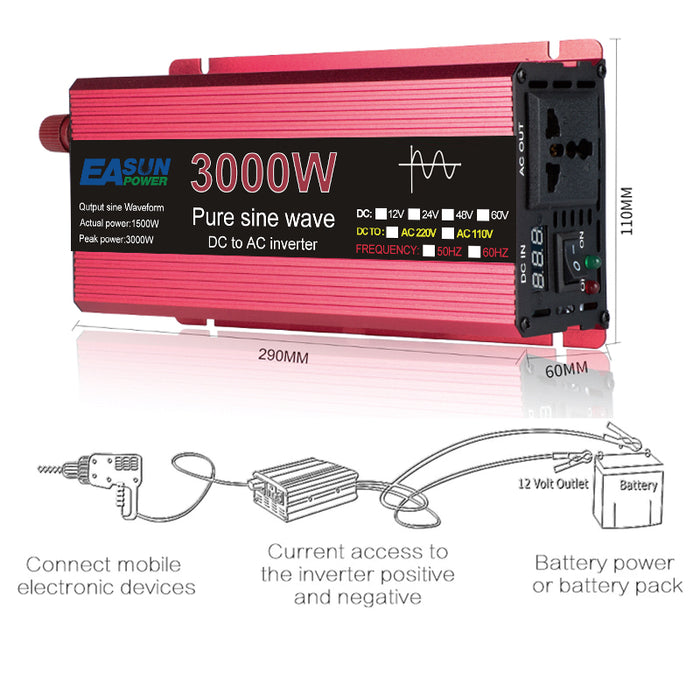 EASUN 3000W 12V 220V Solar & Power Inverter