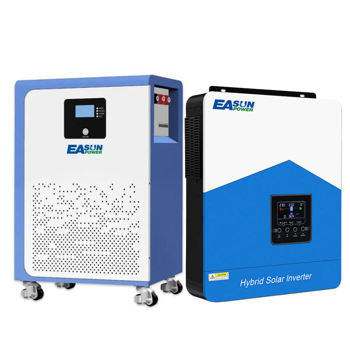 Easun Power 6.2kW Off Grid Solar Inverter  + 51.2V 300Ah LiFePO4 Battery 15kWh Energy Storage System