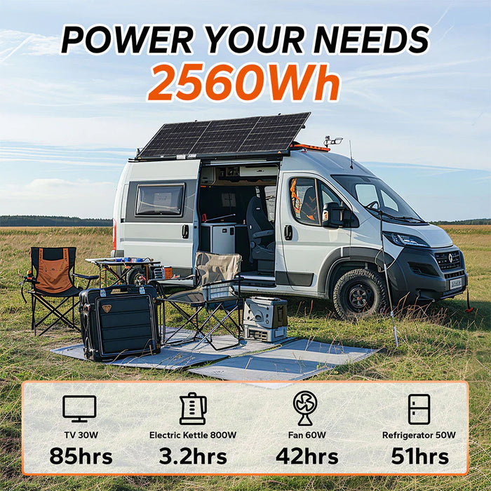 [0% Vat] Easun Power 12.8V 200AH LiFePO4 Battery Pack Grand