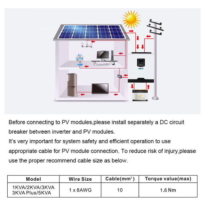 EASUN 3000W 24V 220/230V Solar Off-grid Inverter