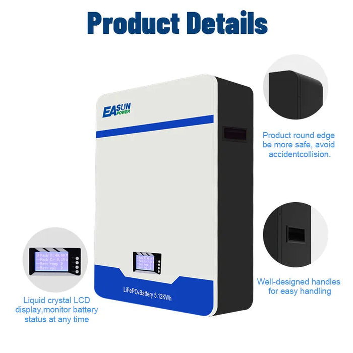 [0% Vat] Easun Power 15KW 51.2.V 300AH LiFePO4 Battery