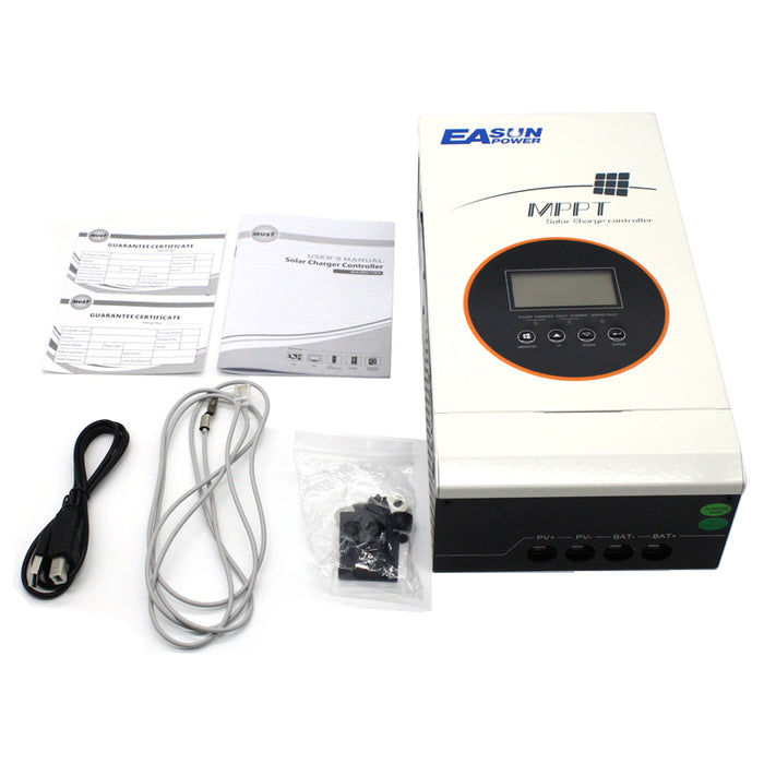 EASUN 80A 12V/24V/48V MPPT Solar Charge Controller with LCD