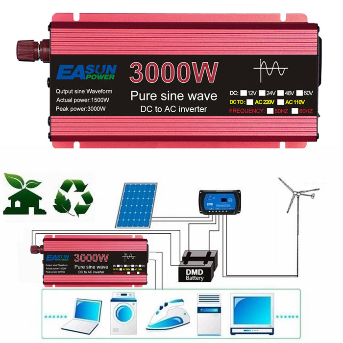 EASUN 3000W 12V 220V Solar & Power Inverter