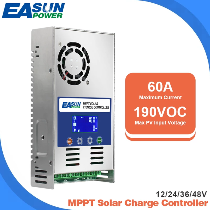 Easun Power 60A MPPT Solar Charger Controller