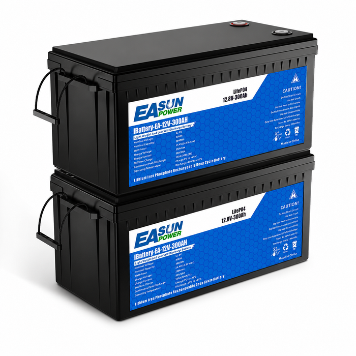 EASUN POWER 12V 300Ah LiFePO4 Deep Cycle Battery | Lithium Solar Battery for RV, Caravan & Off-Grid Power